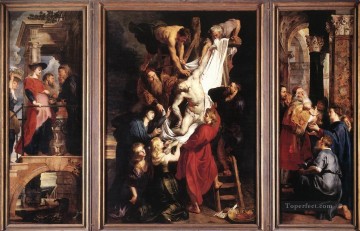  paul Lienzo - Descendimiento de la Cruz Barroco Peter Paul Rubens